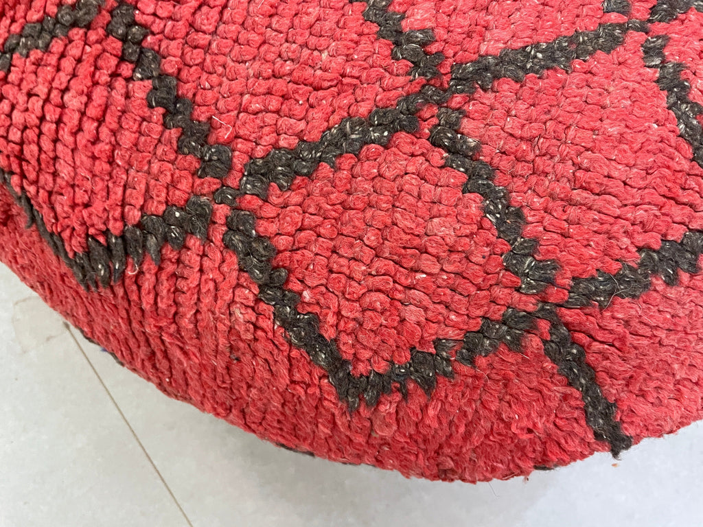 Round moroccan pouf cover - S53