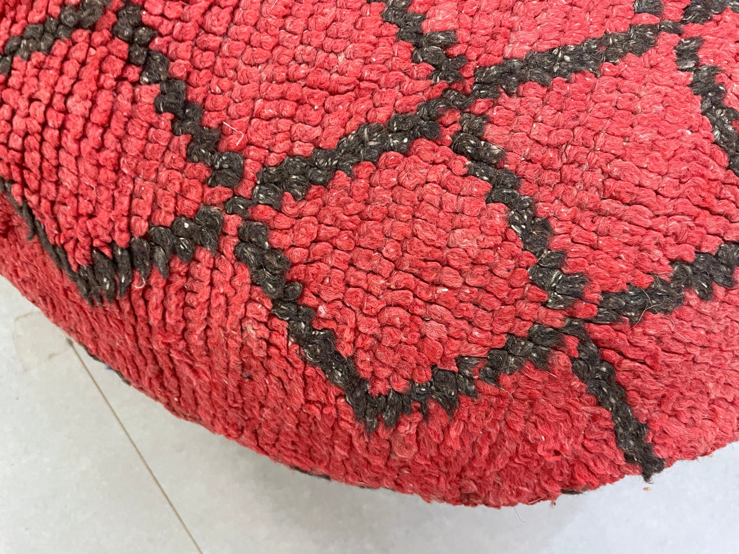 Round moroccan pouf cover - S53