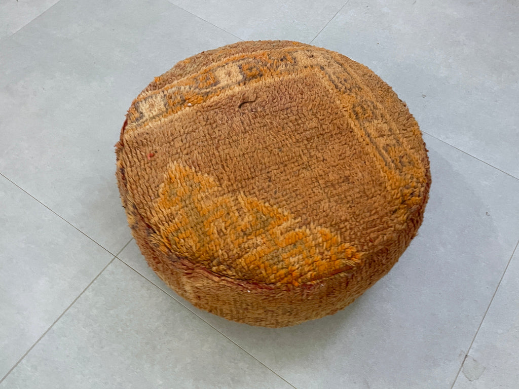 Round moroccan pouf cover - R52