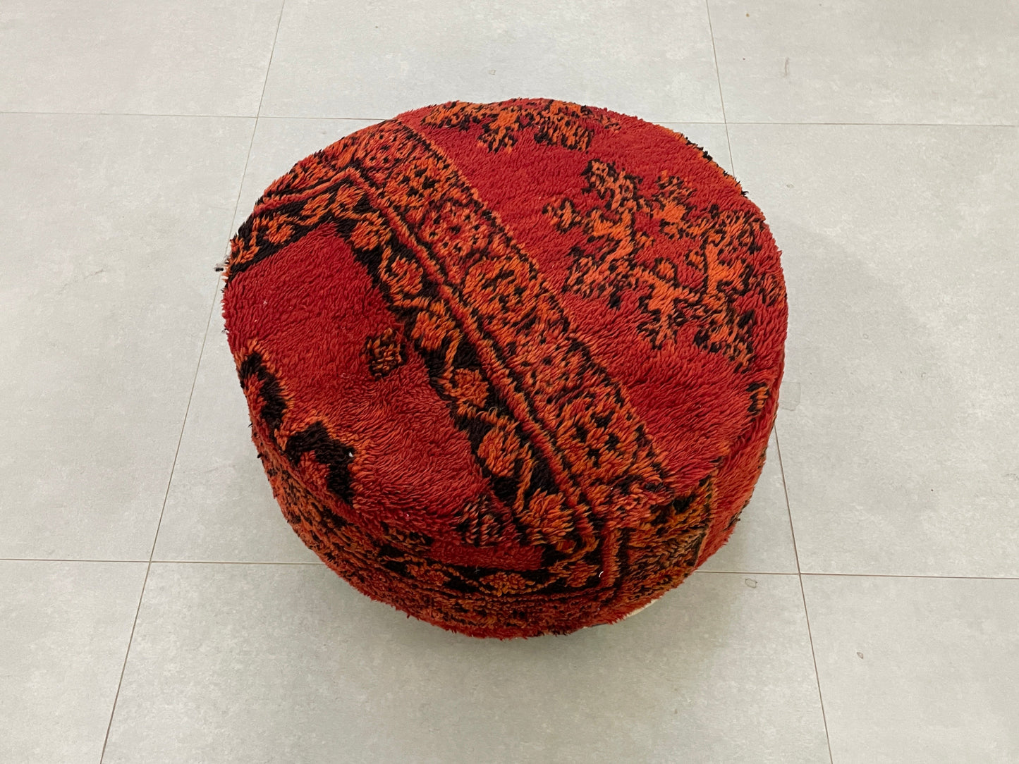 Round moroccan pouf cover - S26