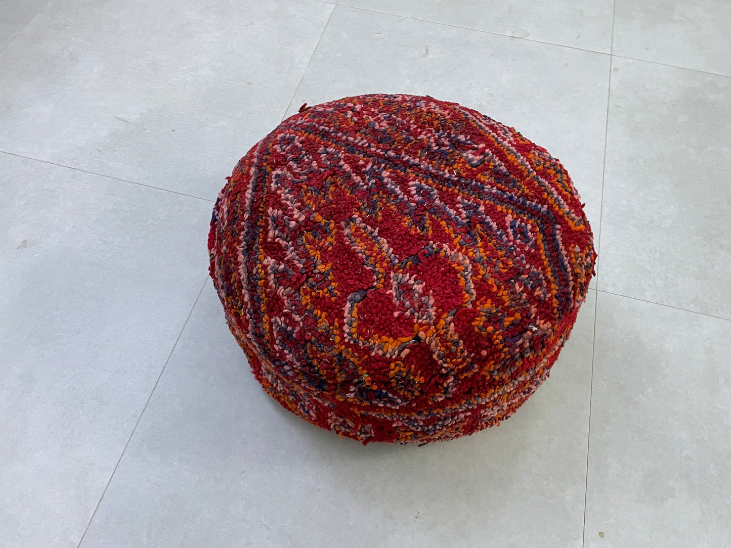 Round moroccan pouf cover - T22