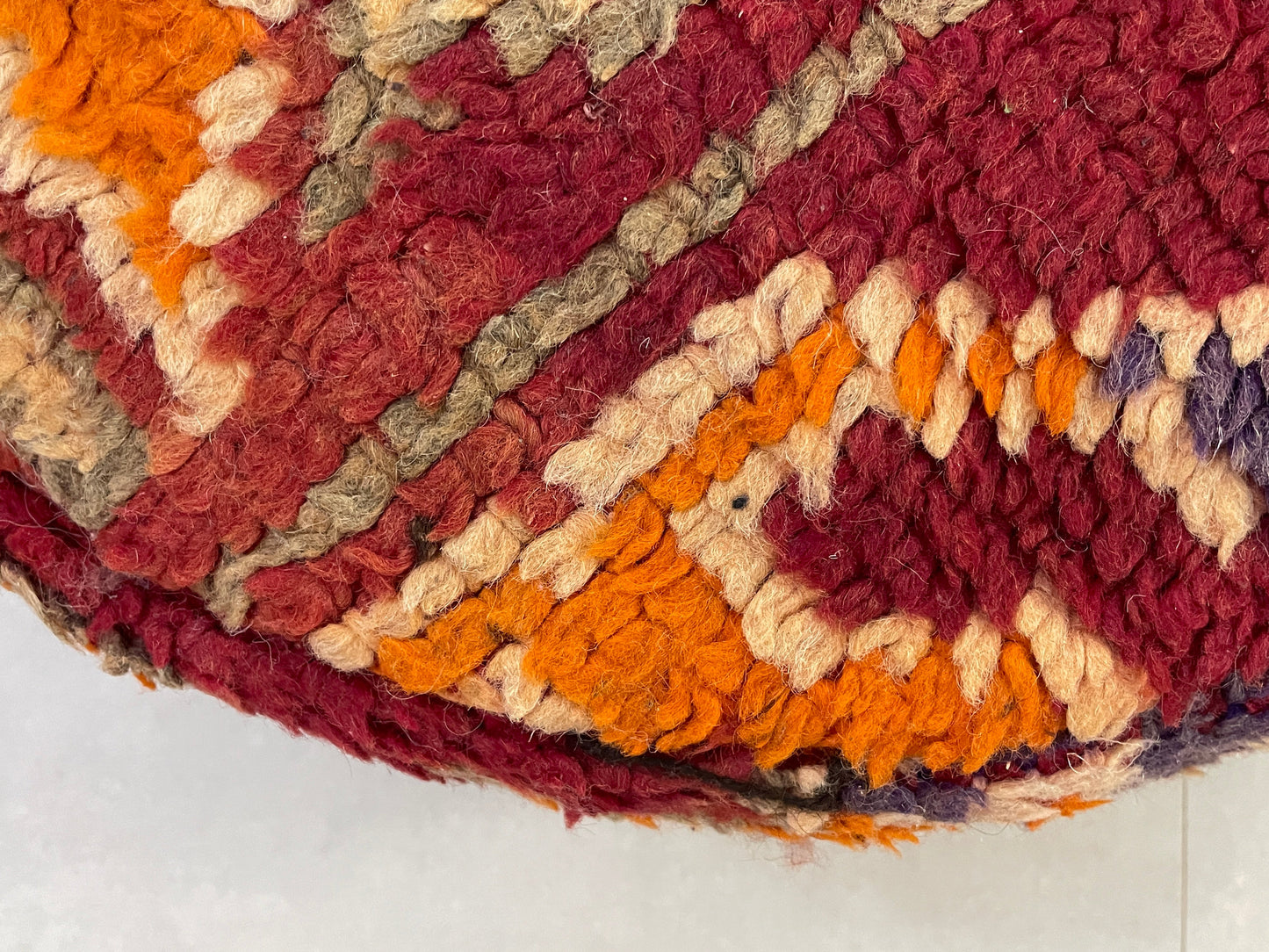 Round moroccan pouf cover - S46