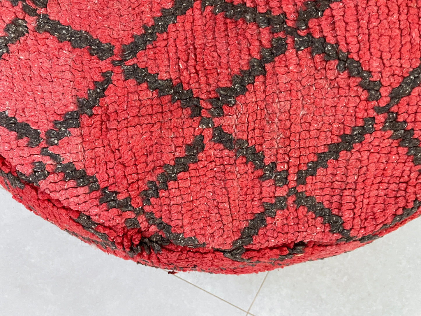 Round moroccan pouf cover - S53
