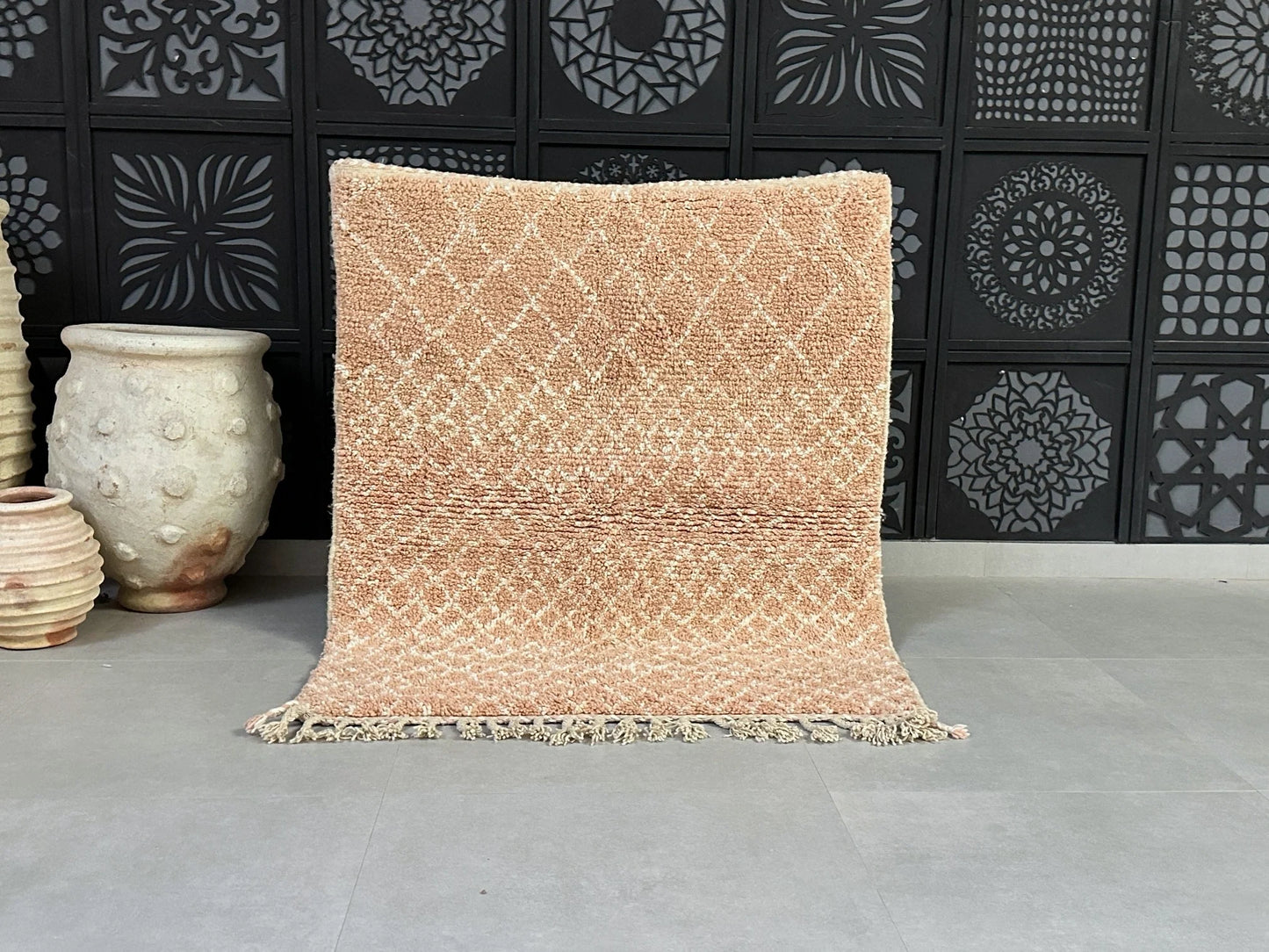 Moroccan Beni ourain rug 4x5 - L3