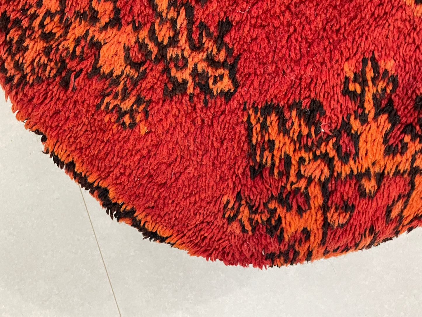 Round moroccan pouf cover - S26