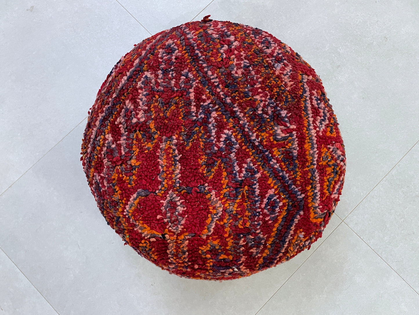 Round moroccan pouf cover - T22