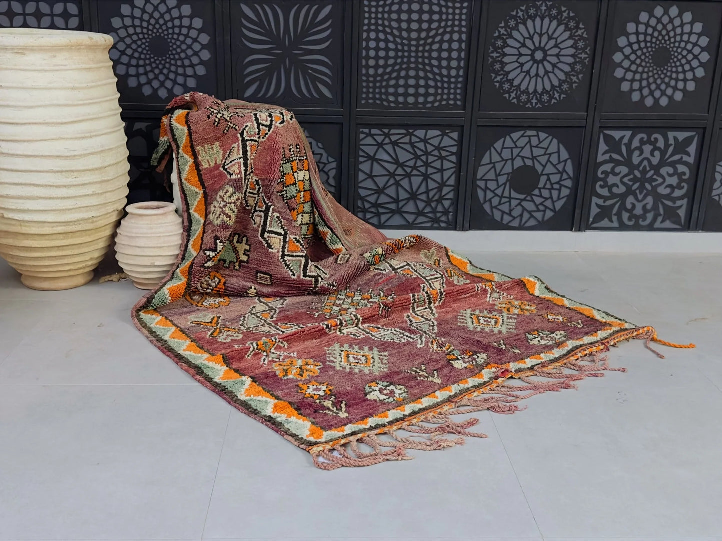Vintage rug 5x9 - N7311