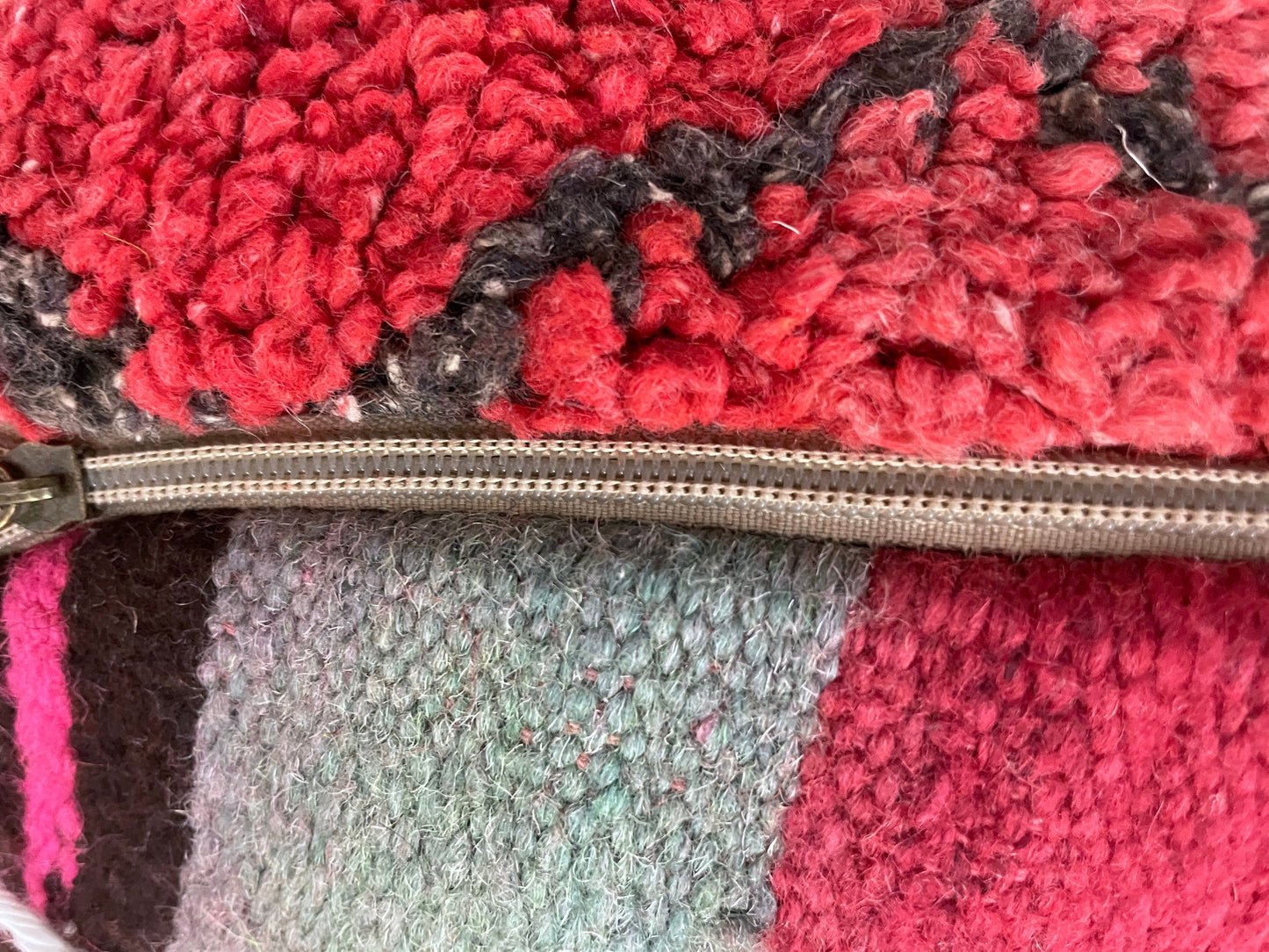 Round moroccan pouf cover - S53