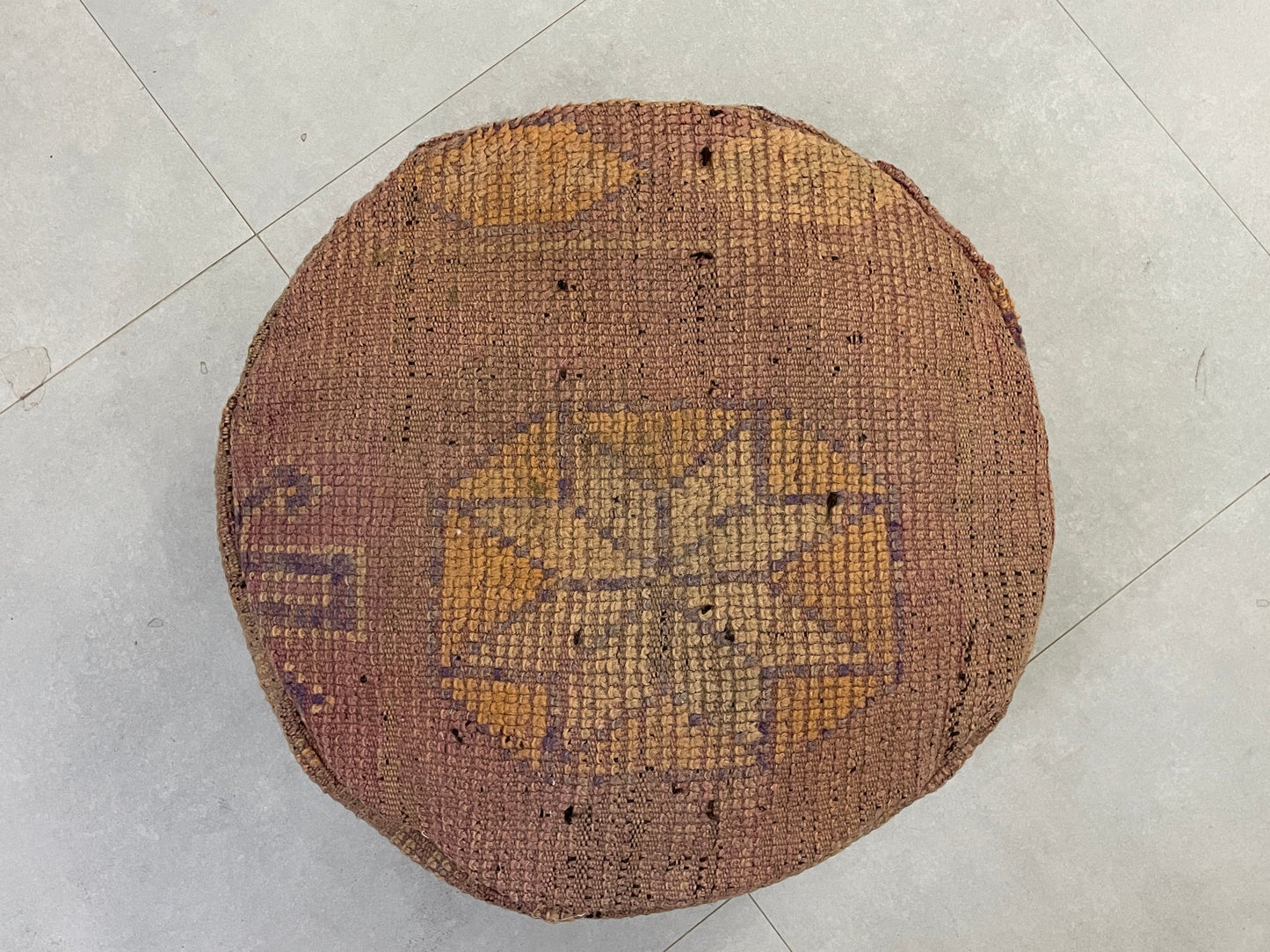 Round moroccan pouf cover - T45