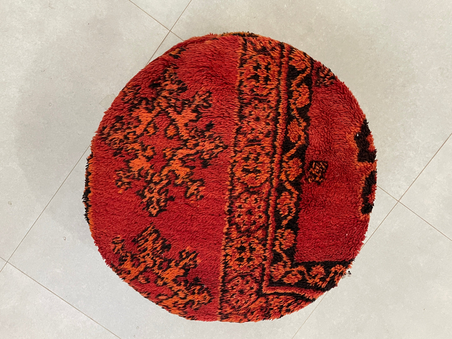 Round moroccan pouf cover - S26