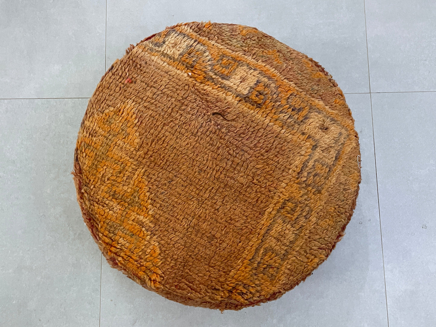 Round moroccan pouf cover - R52