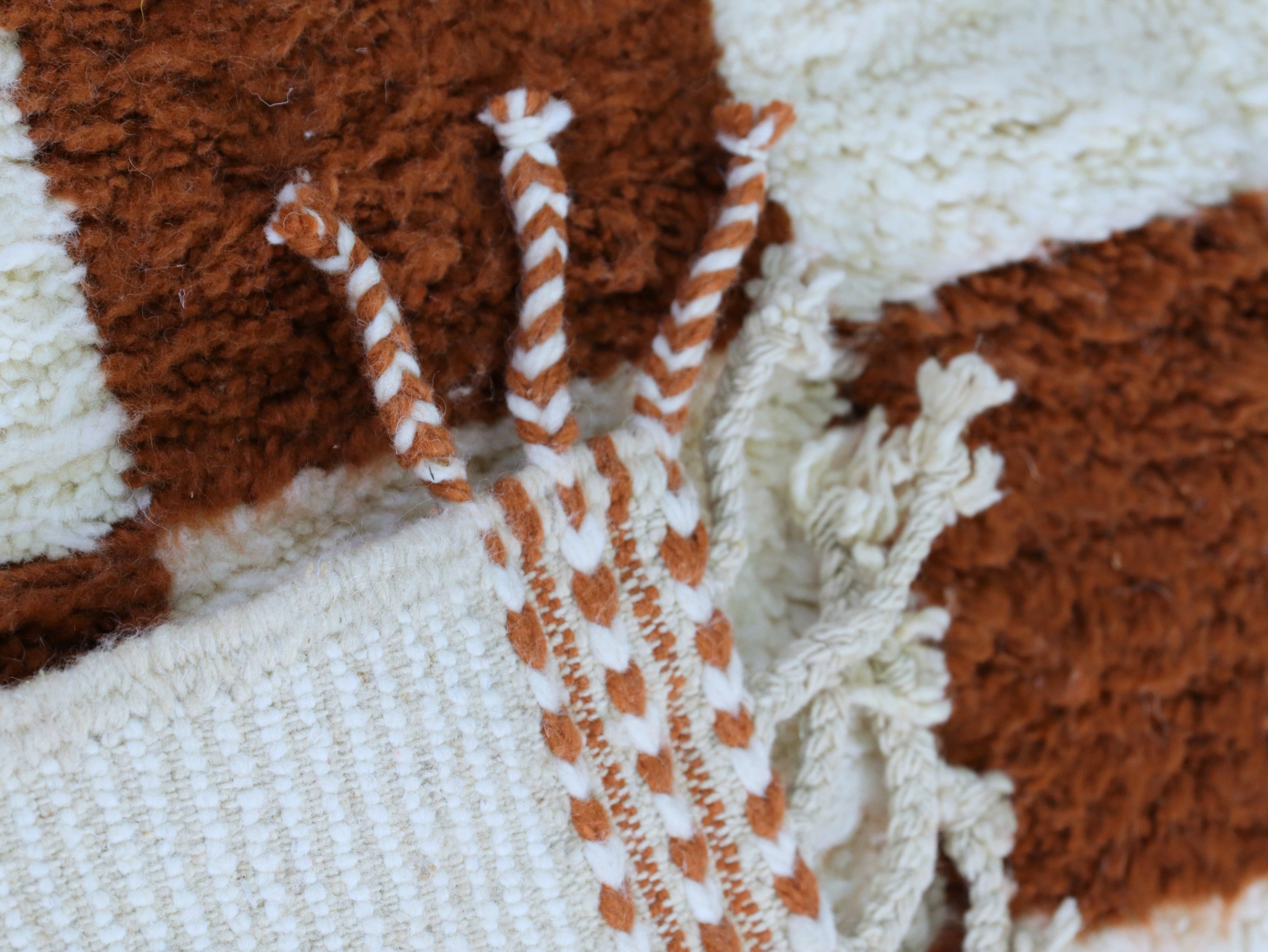 Checkered Moroccan Wool Rugl Rug 6x8 - A2