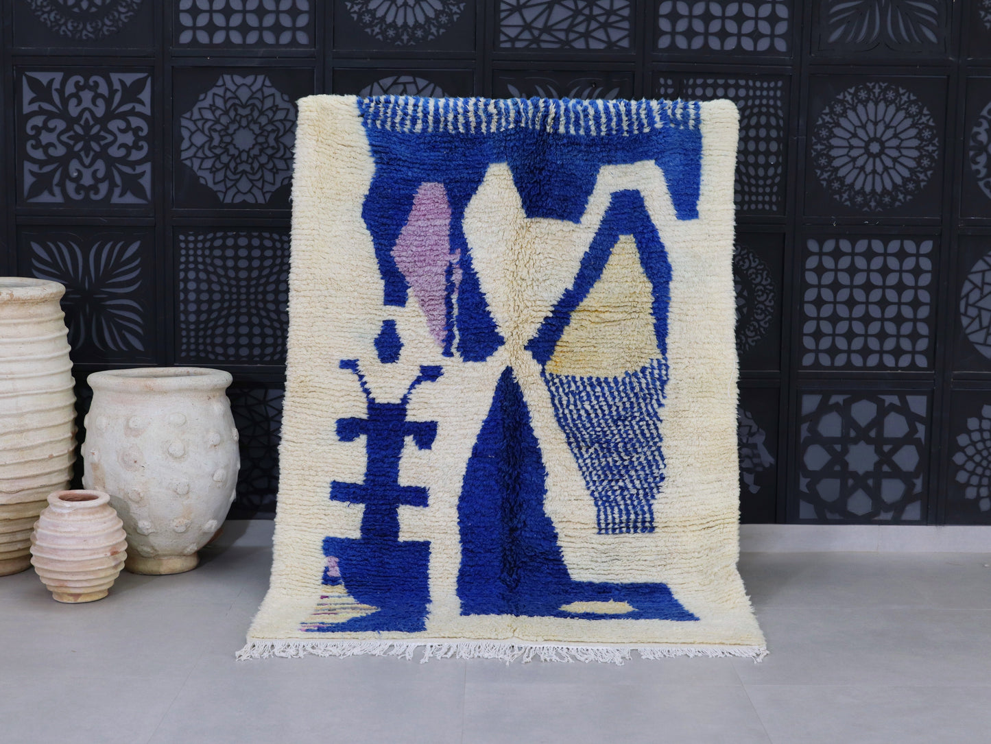 Beni Ourain Moroccan Rug 5x7 - A55