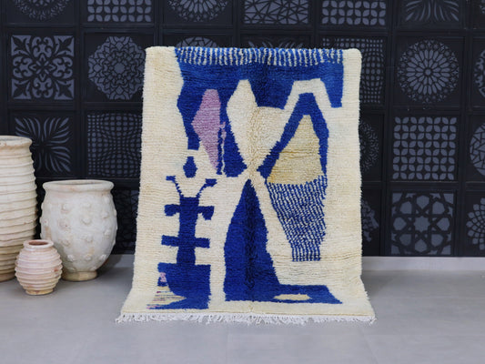 Beni Ourain Moroccan Rug 5x7 - A55
