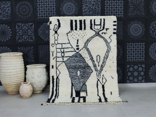 Beni ourain rug  5x7 - A69