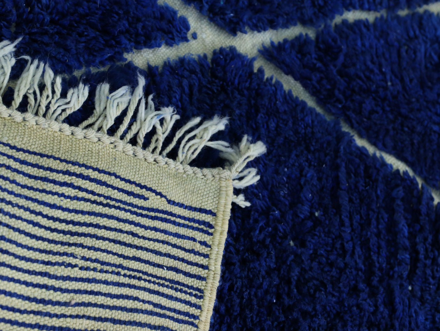 Blue Moroccan Wool Rug 7x10 - A9