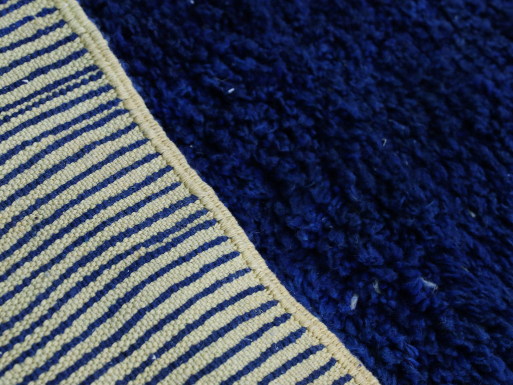 Blue Moroccan Wool Rug 7x10 - A9