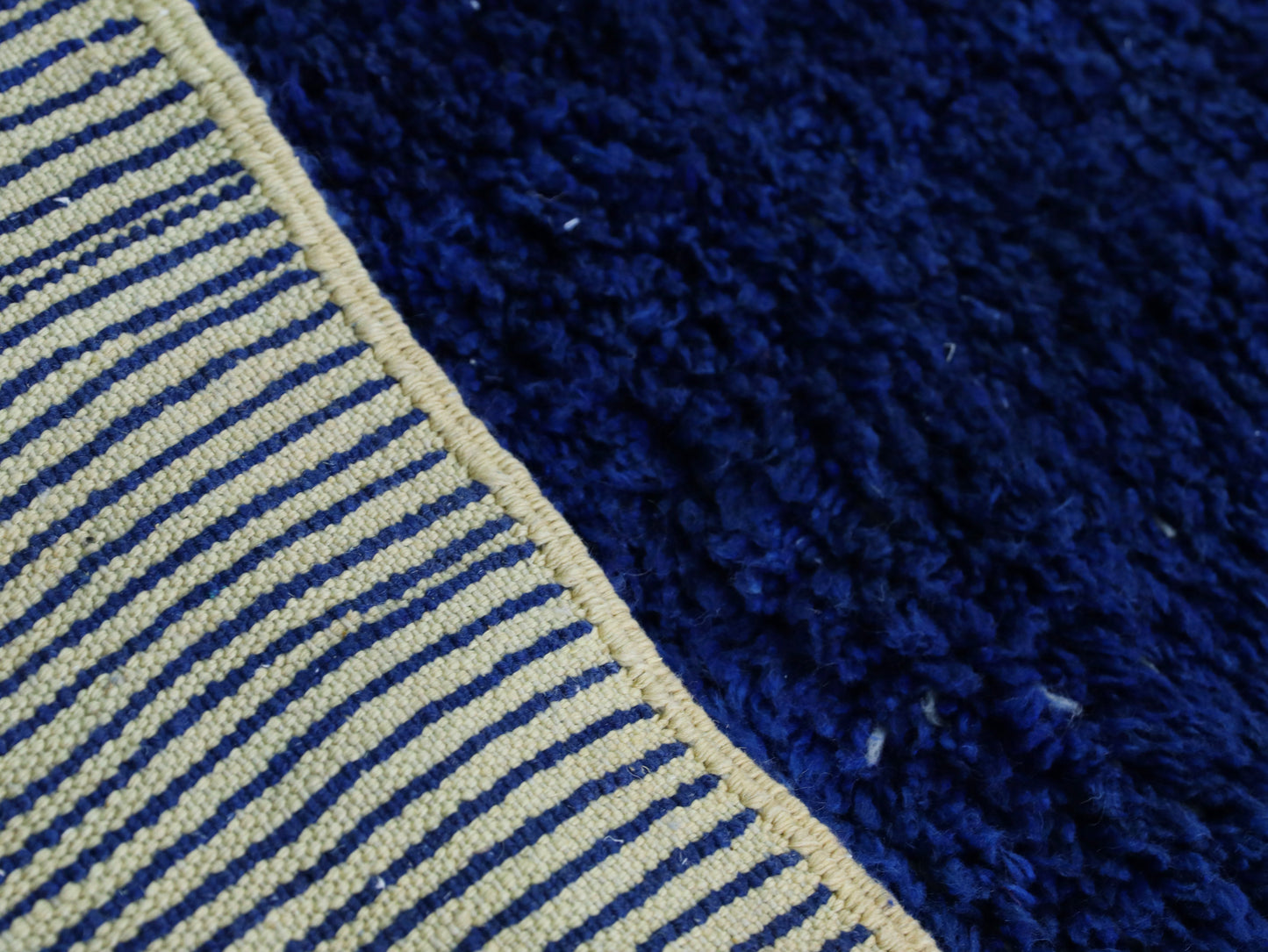 Blue Moroccan Wool Rug 7x10 - A9