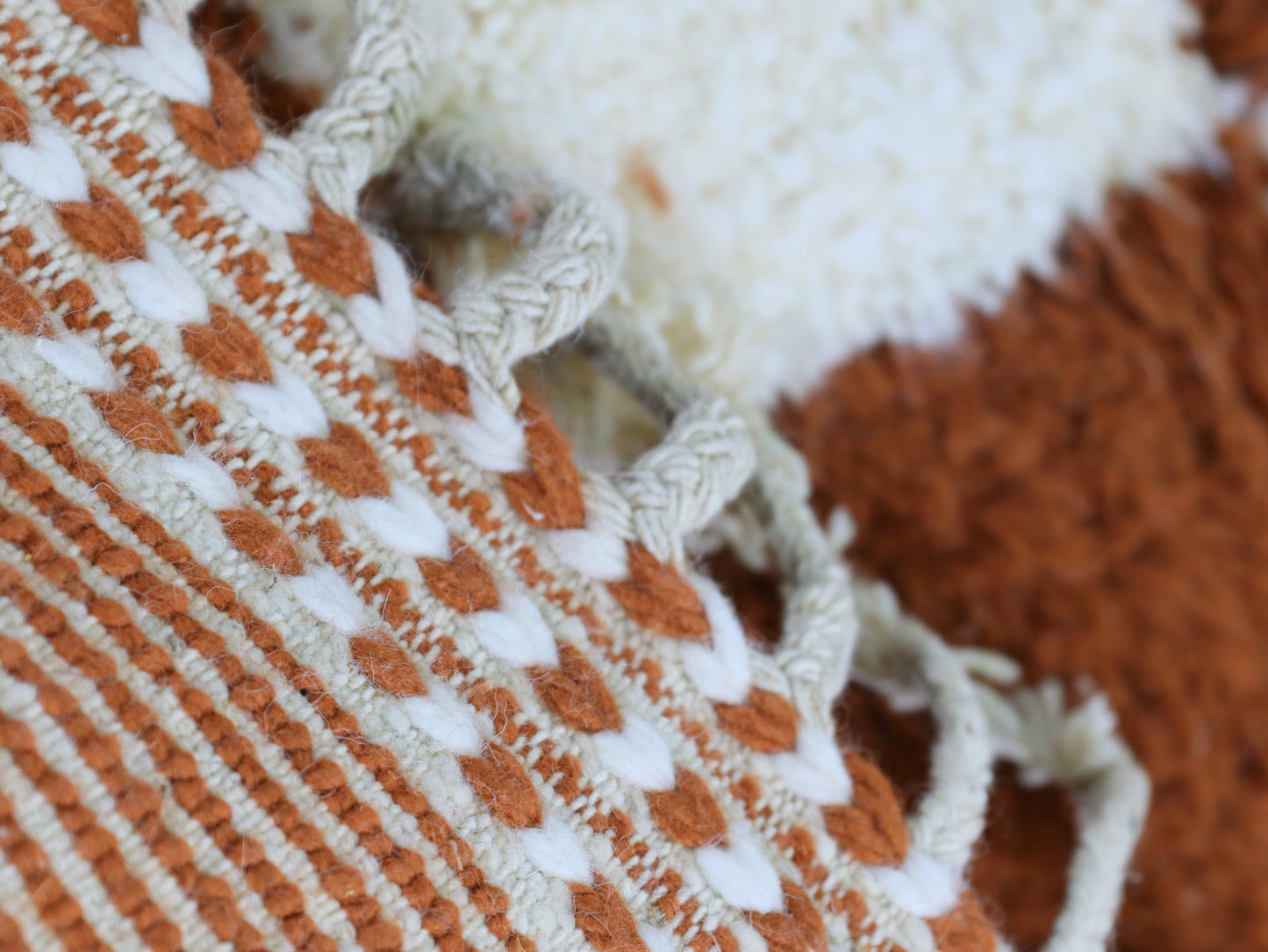 Checkered Moroccan Wool Rugl Rug 6x8 - A2