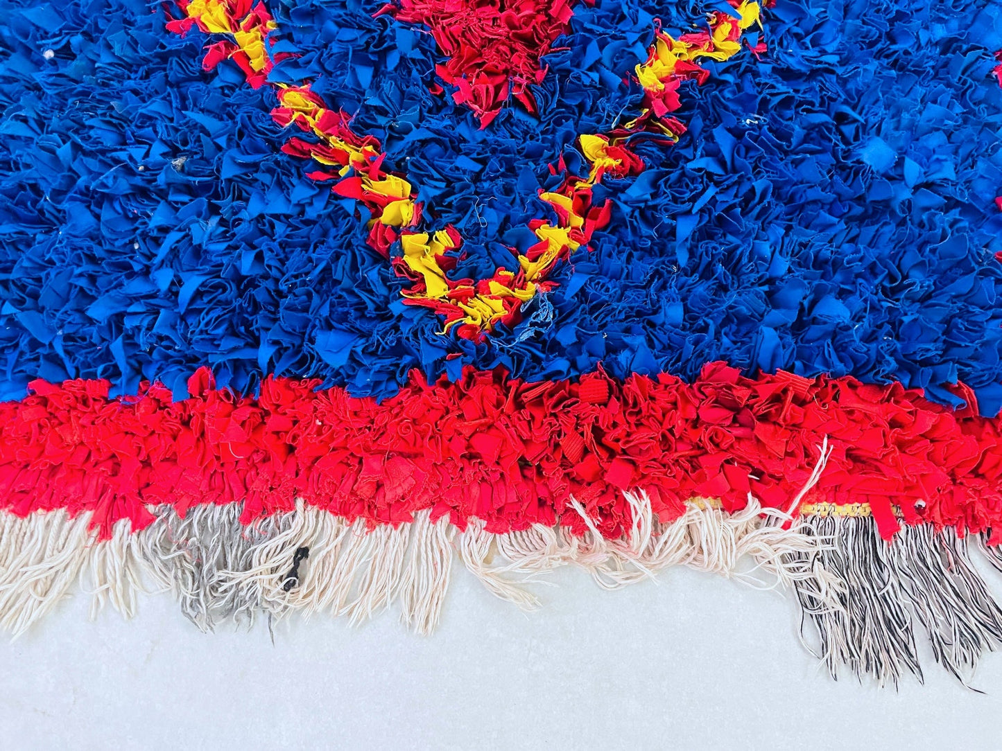 Moroccan Boucherouite Rug 3x7 - TB21