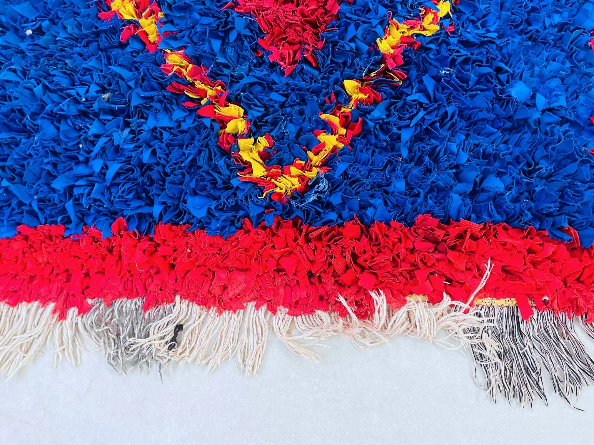Moroccan Boucherouite Rug 3x7 - TB21