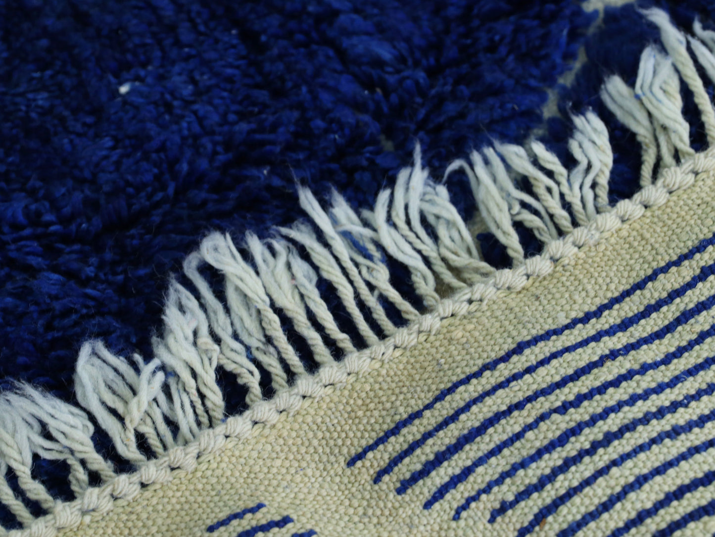Blue Moroccan Wool Rug 7x10 - A9