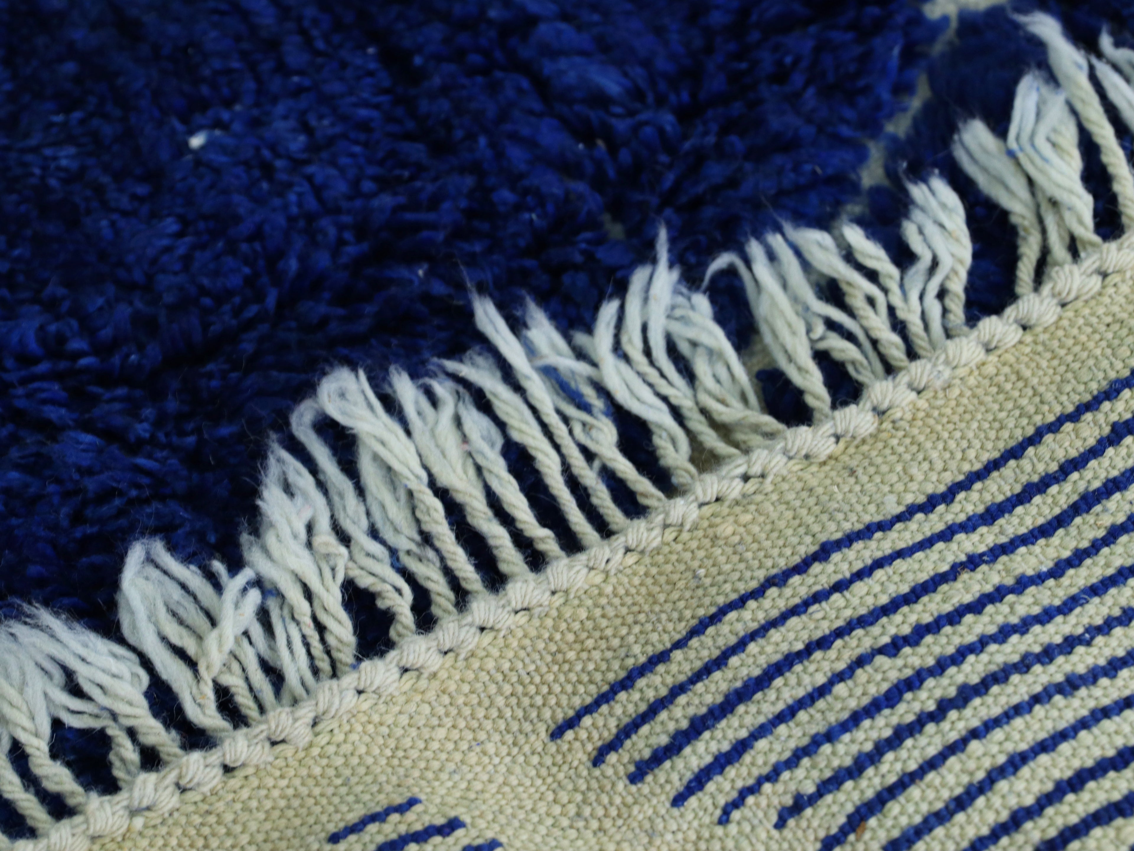 Blue Moroccan Wool Rug 7x10 - A9