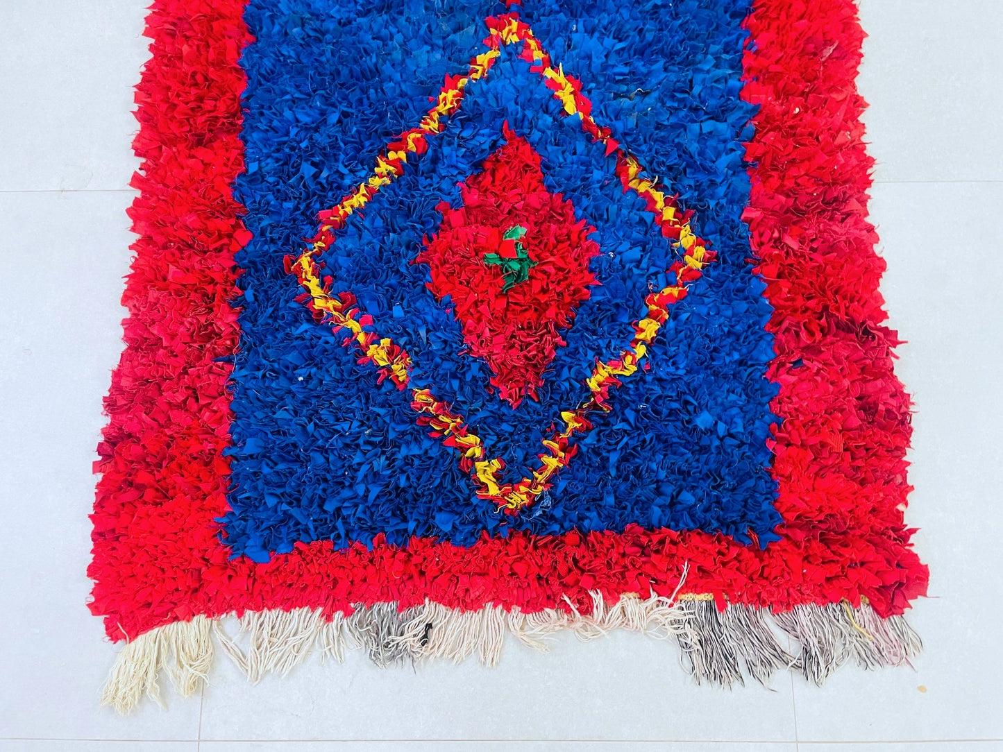 Moroccan Boucherouite Rug 3x7 - TB21