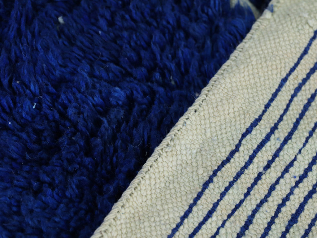 Blue Moroccan Wool Rug 7x10 - A9