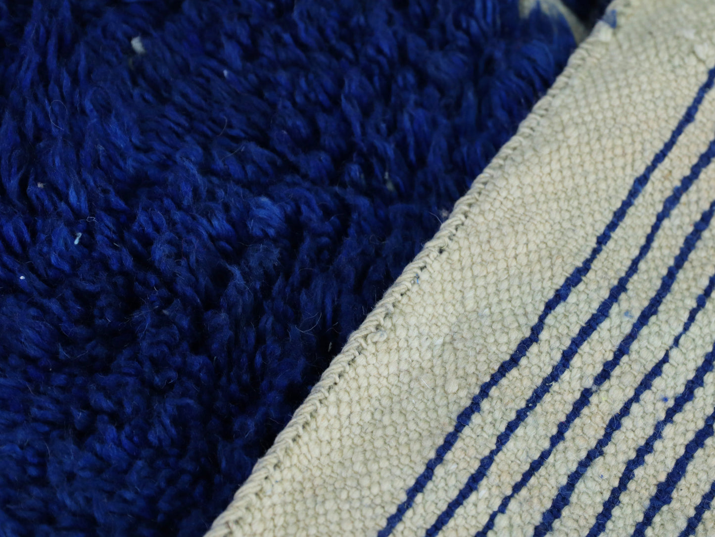 Blue Moroccan Wool Rug 7x10 - A9