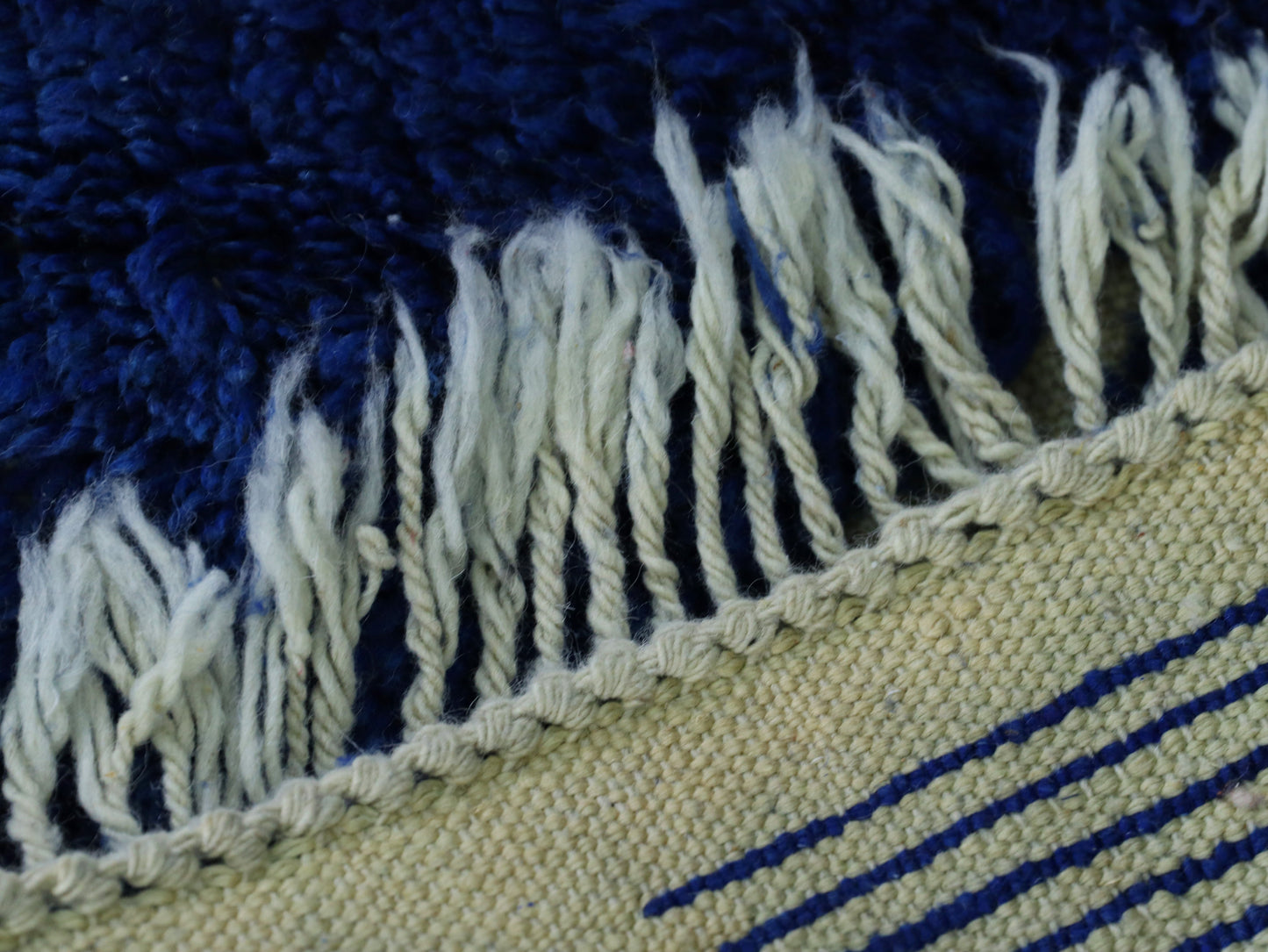Blue Moroccan Wool Rug 7x10 - A9