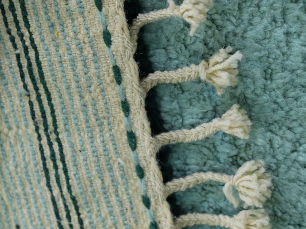 Mint Green Beni Ourain Rug  5x6 - A93