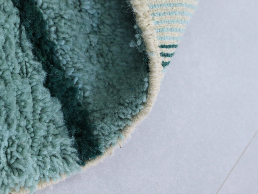 Mint Green Beni Ourain Rug  5x6 - A93