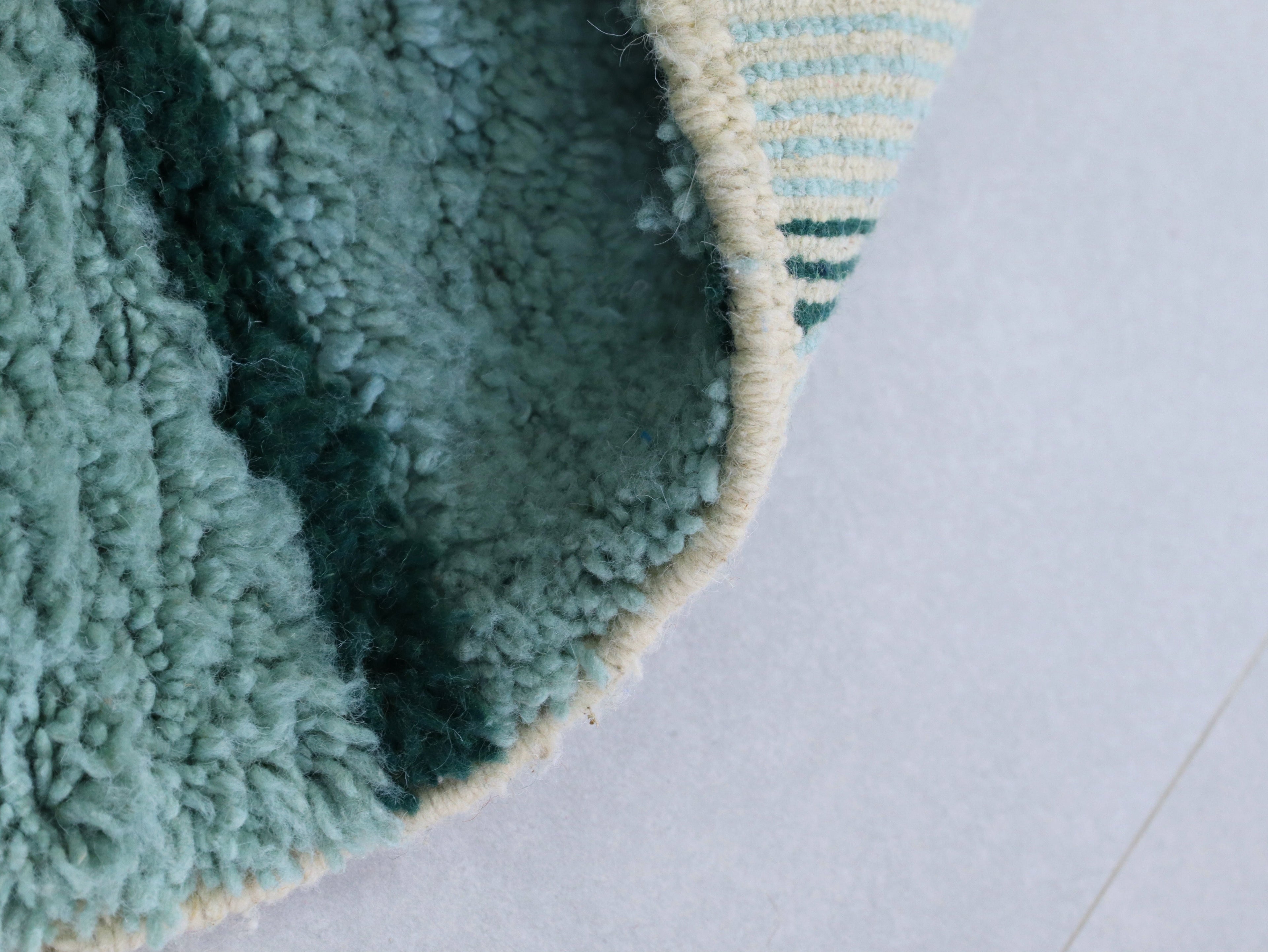 Mint Green Beni Ourain Rug  5x6 - A93
