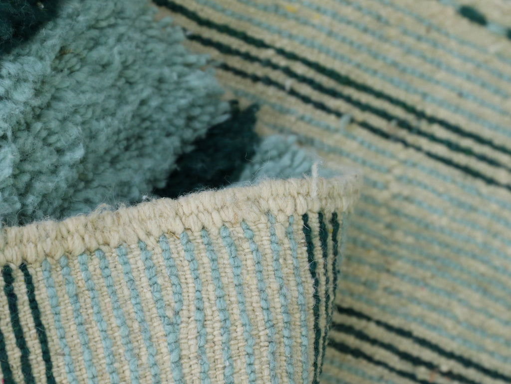 Mint Green Beni Ourain Rug  5x6 - A93