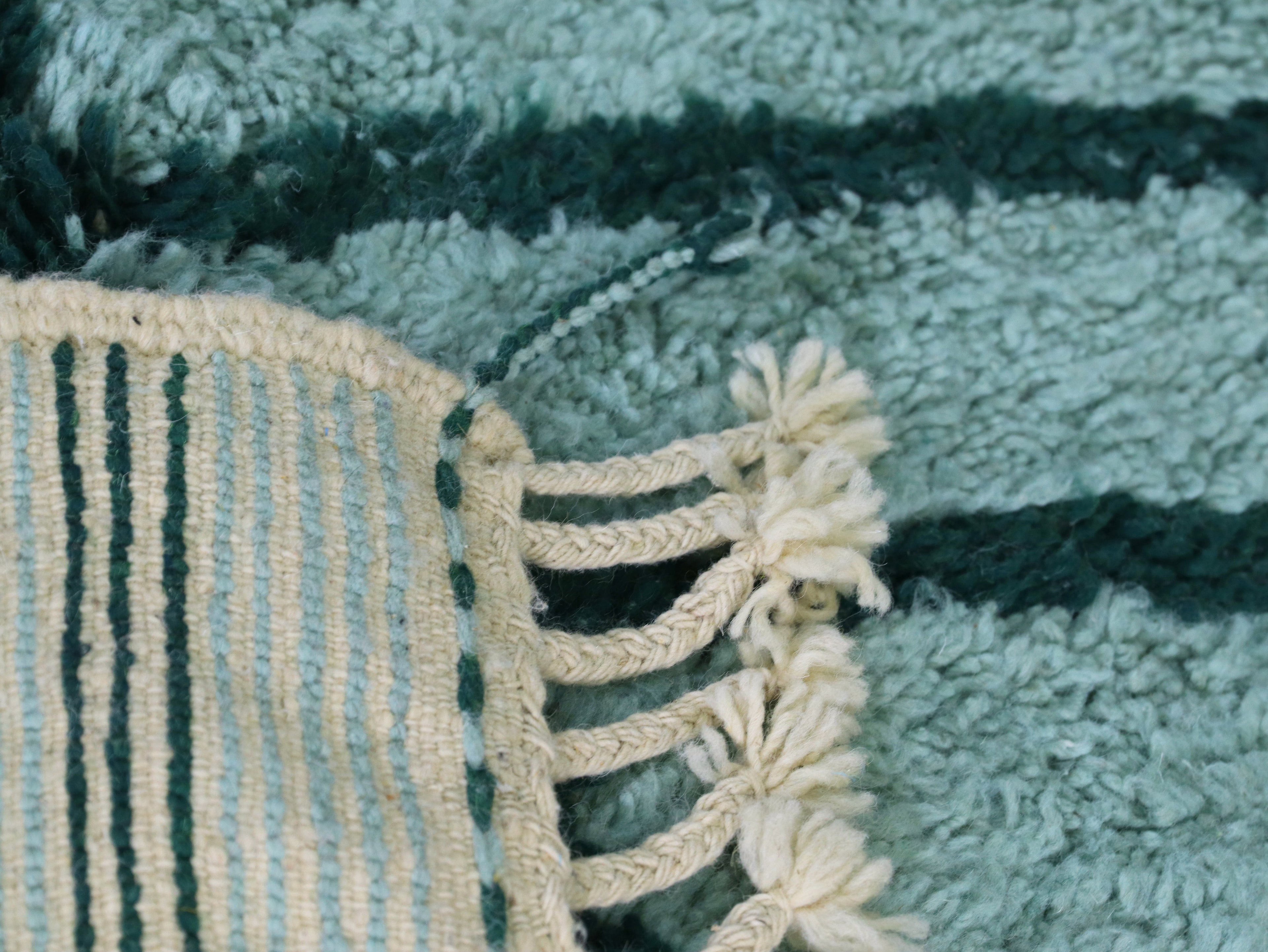 Mint Green Beni Ourain Rug  5x6 - A93