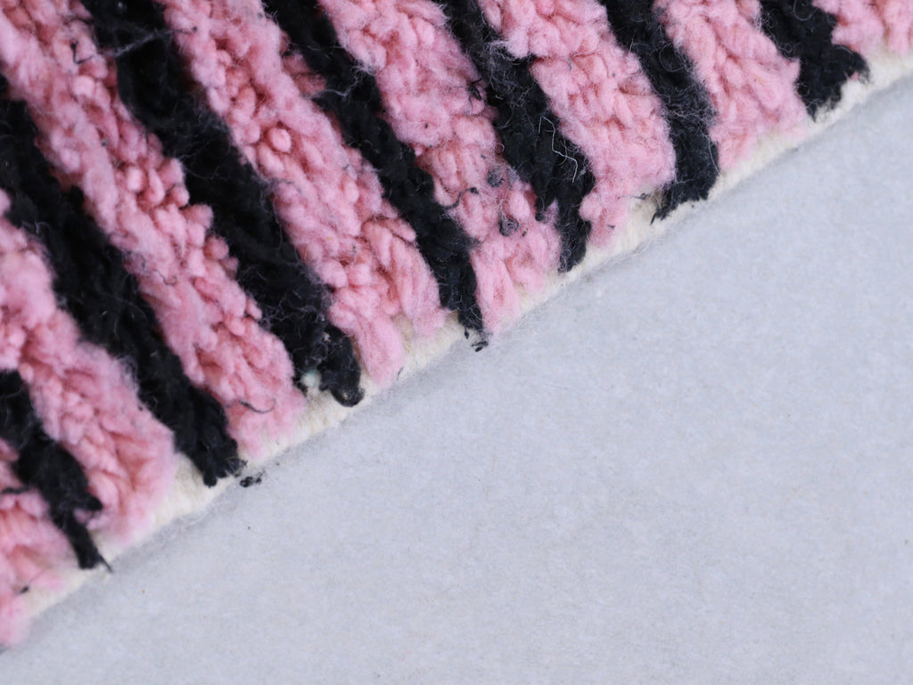 Pink Moroccan Runner Rug 2x7 - B21
