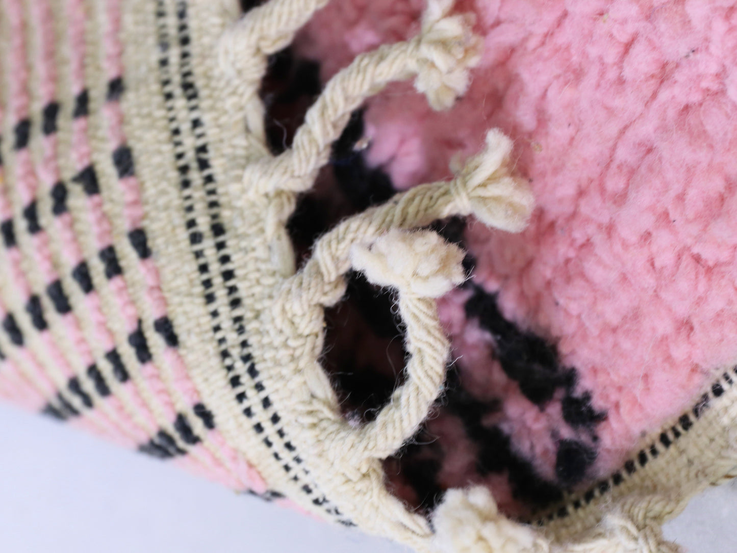 Pink Moroccan Runner Rug 2x7 - B21