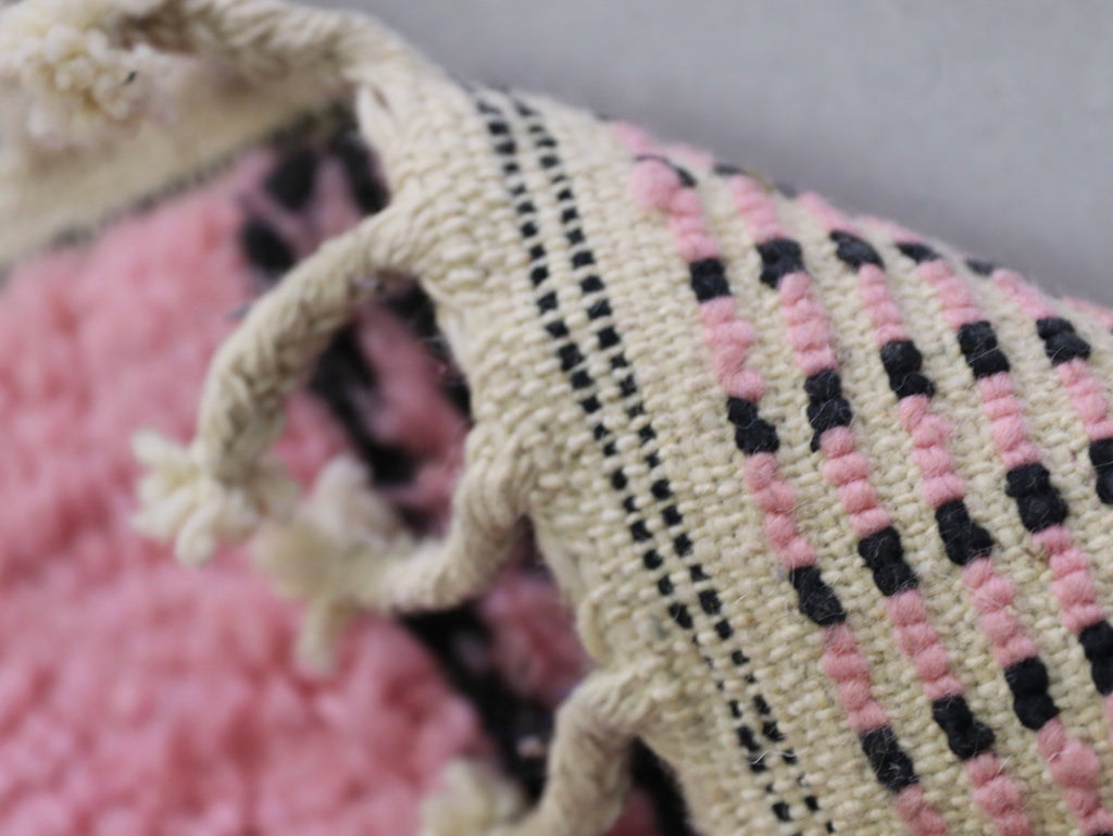 Pink Moroccan Runner Rug 2x7 - B21
