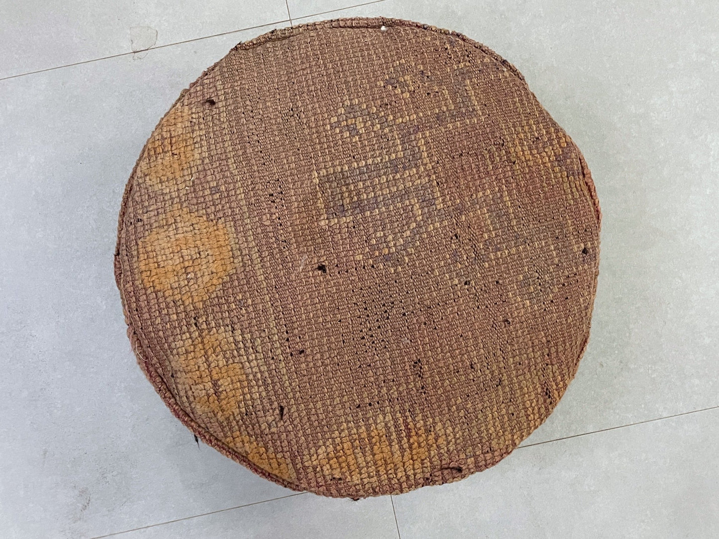 Round moroccan pouf cover - T3