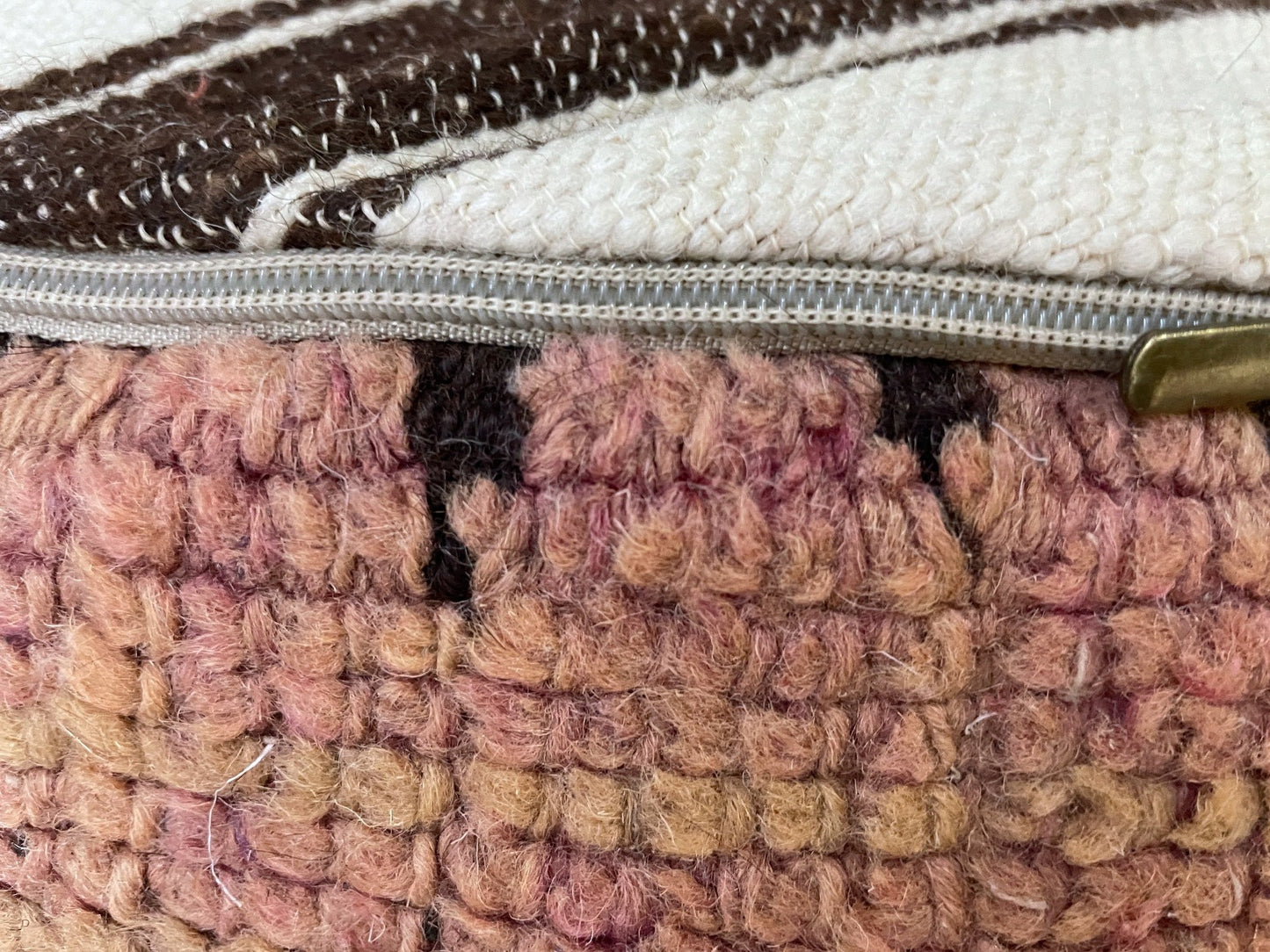 Round moroccan pouf cover - T3