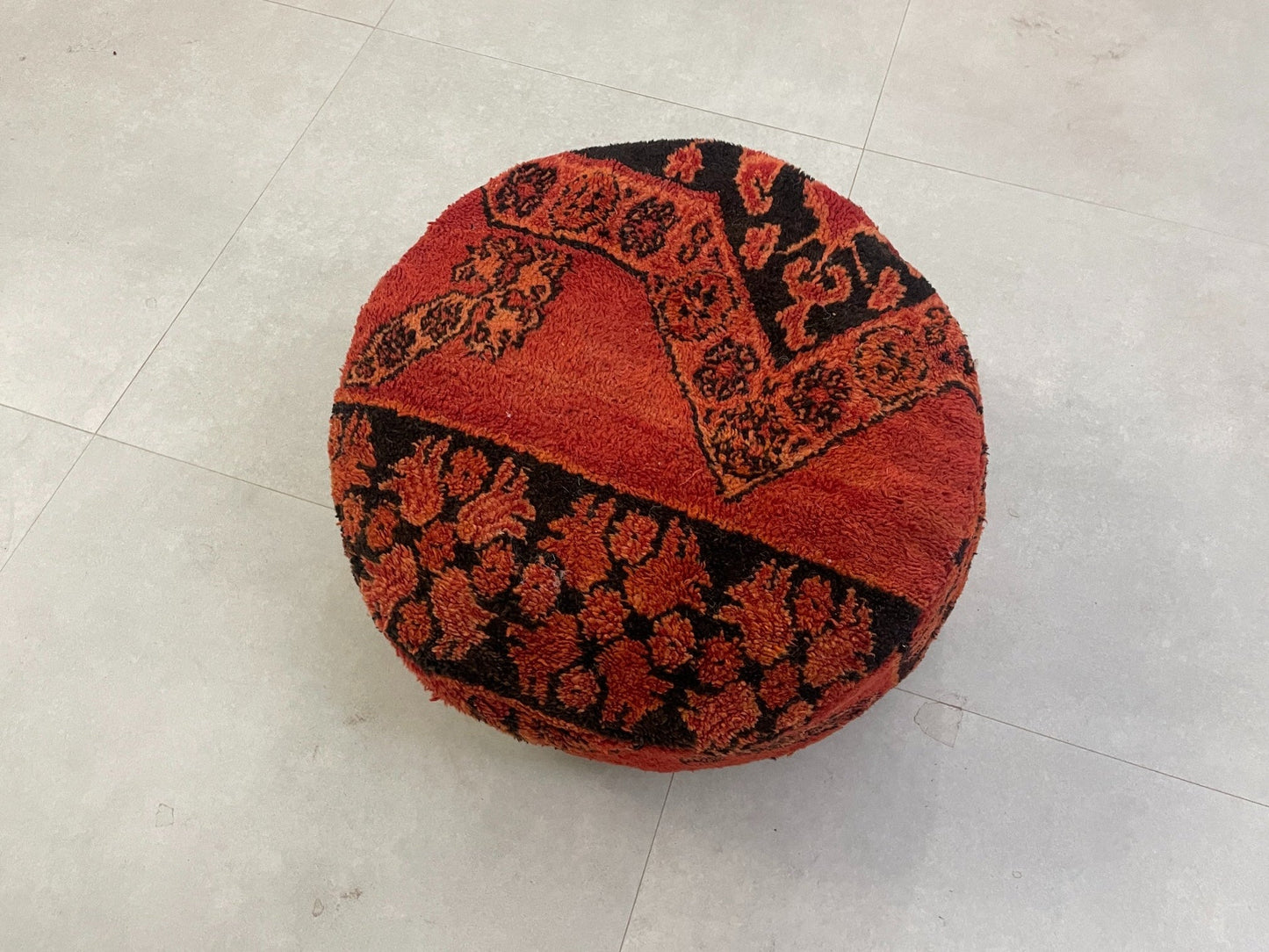 Round moroccan pouf cover - T27