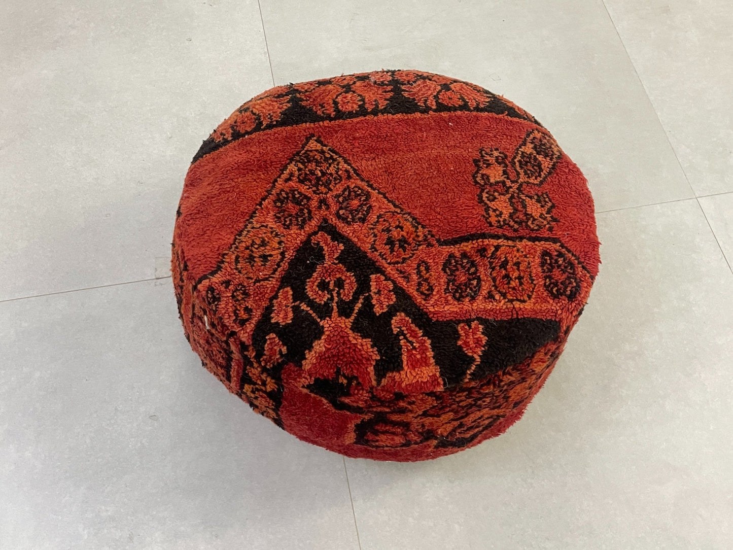 Round moroccan pouf cover - T27