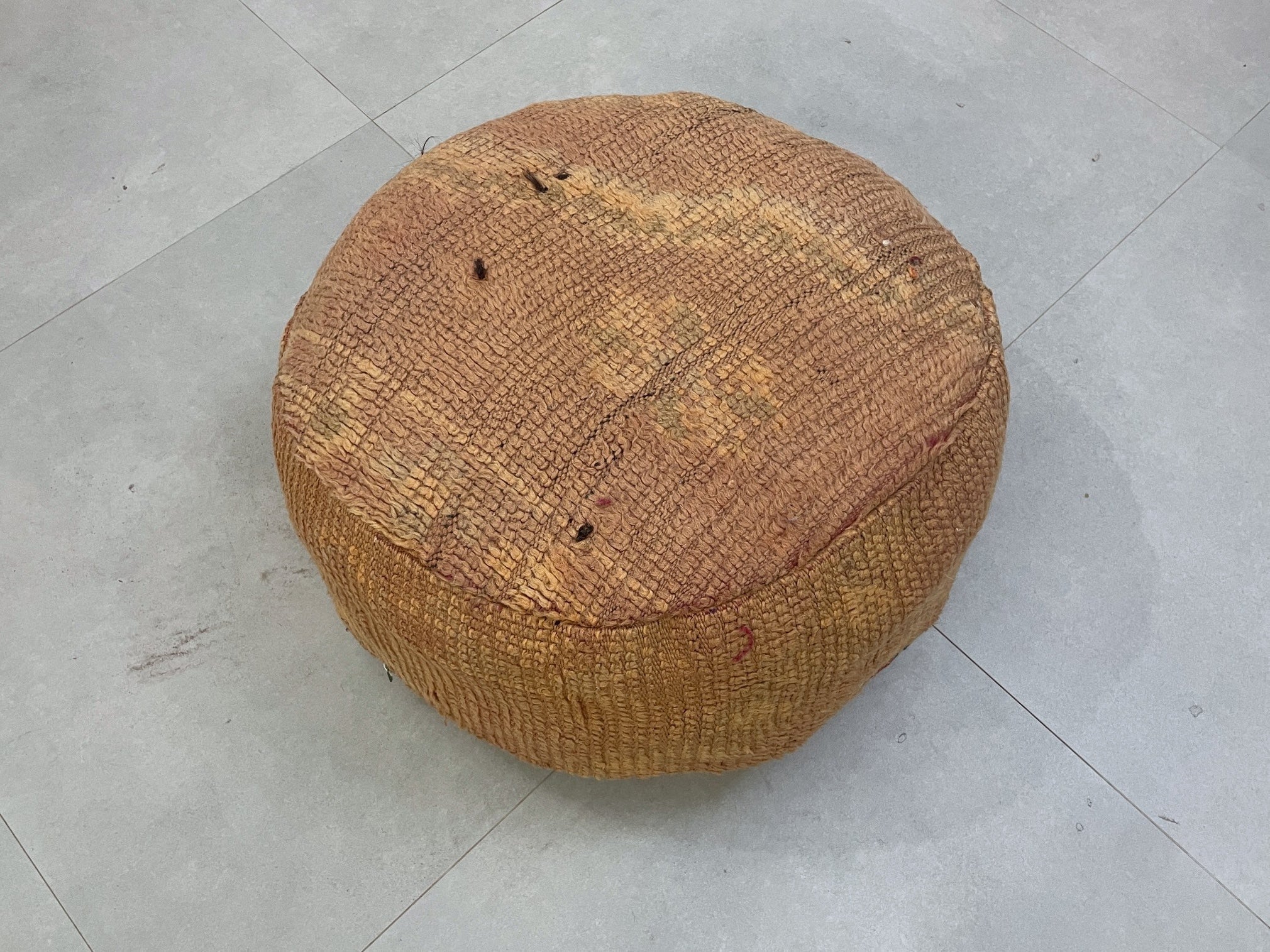 Round moroccan pouf cover - T51