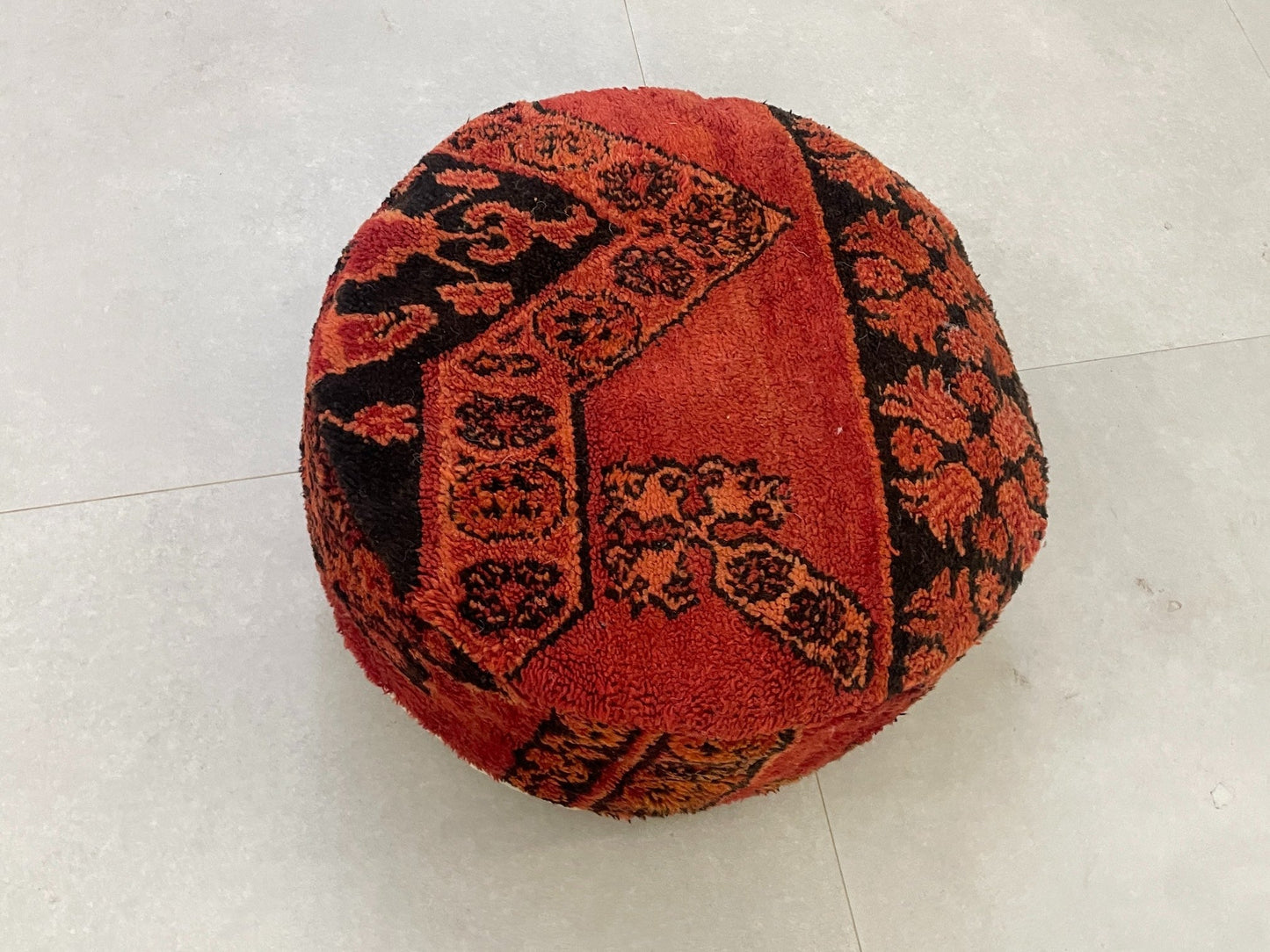 Round moroccan pouf cover - T27