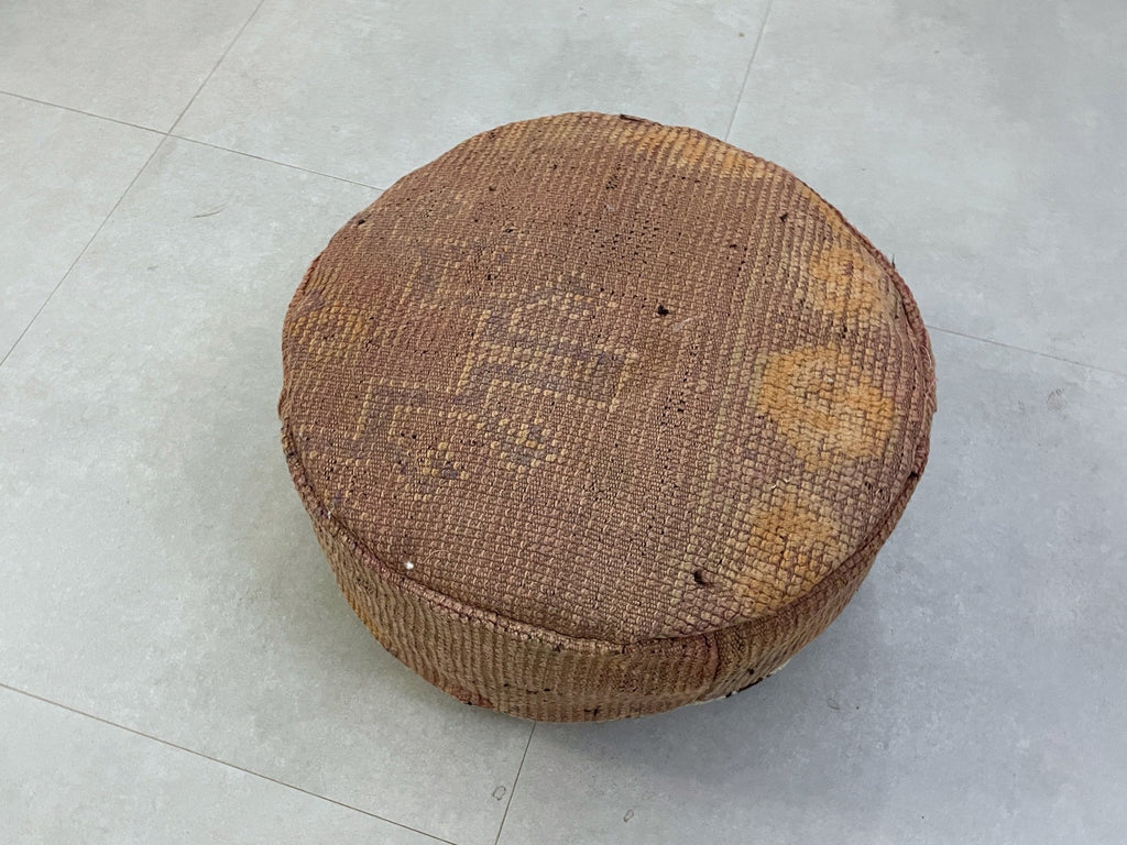 Round moroccan pouf cover - T3