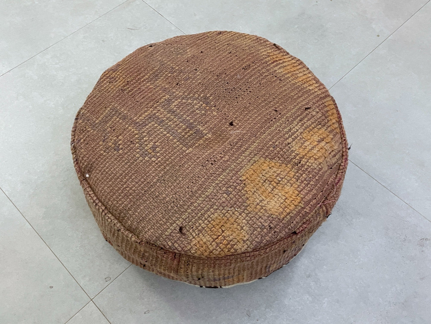 Round moroccan pouf cover - T3