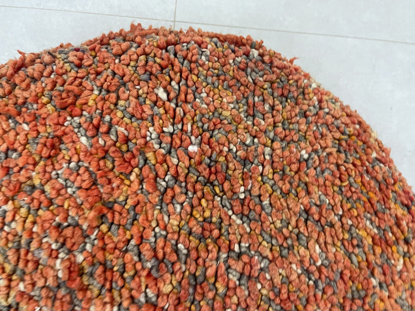 Round moroccan pouf cover - T37