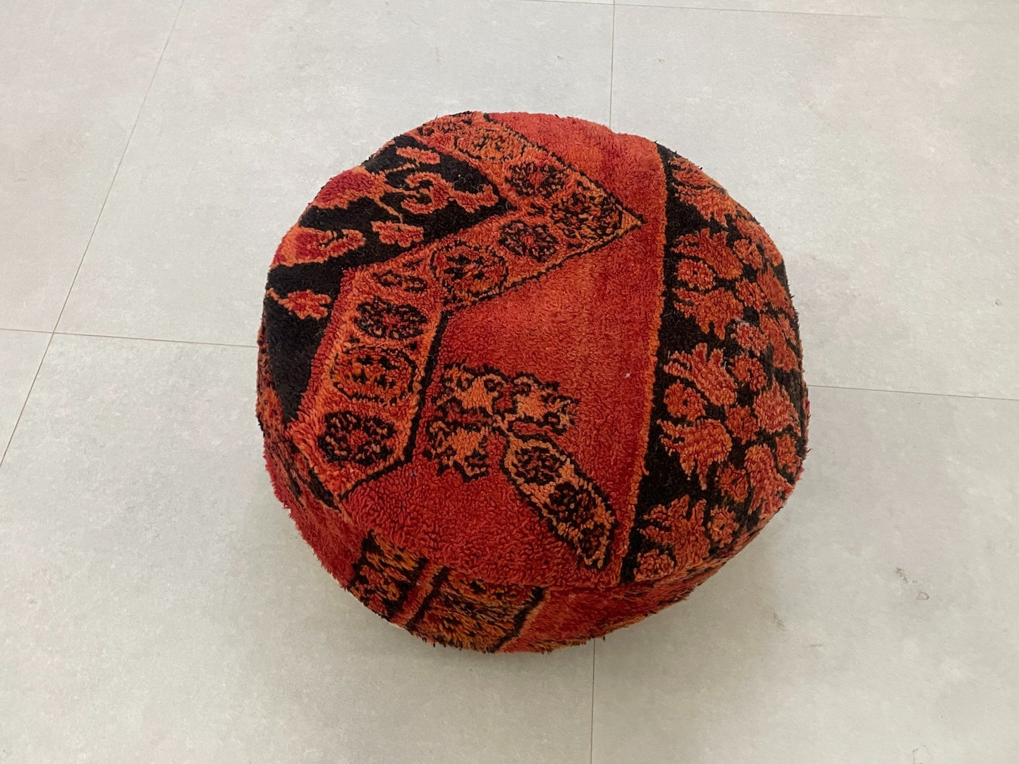 Round moroccan pouf cover - T27