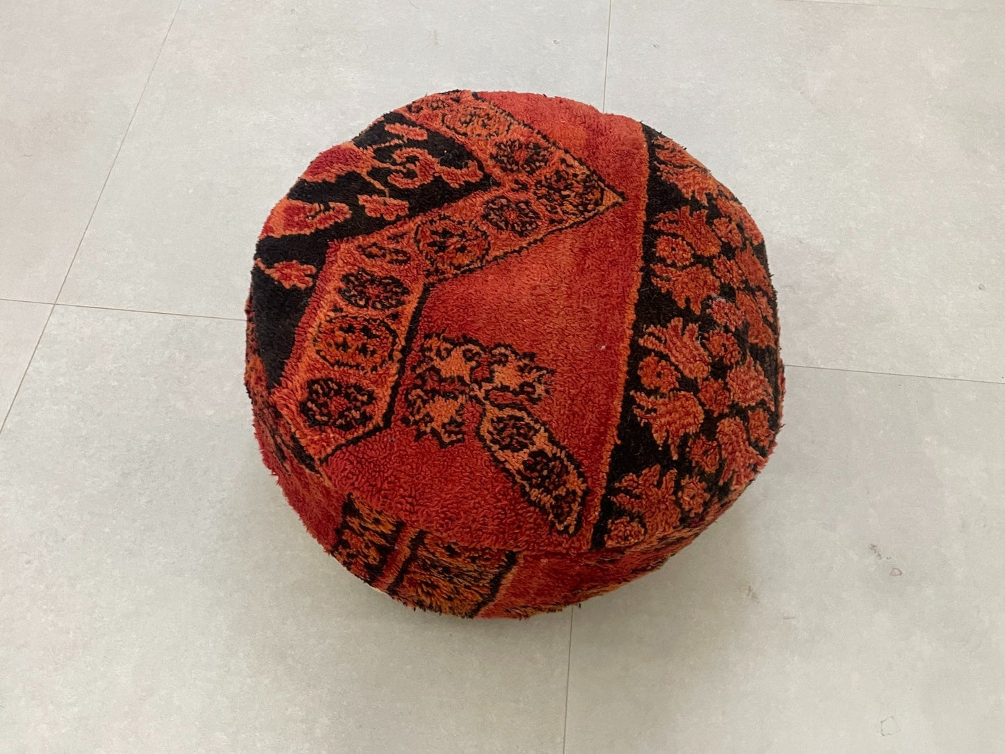 Round moroccan pouf cover - T27